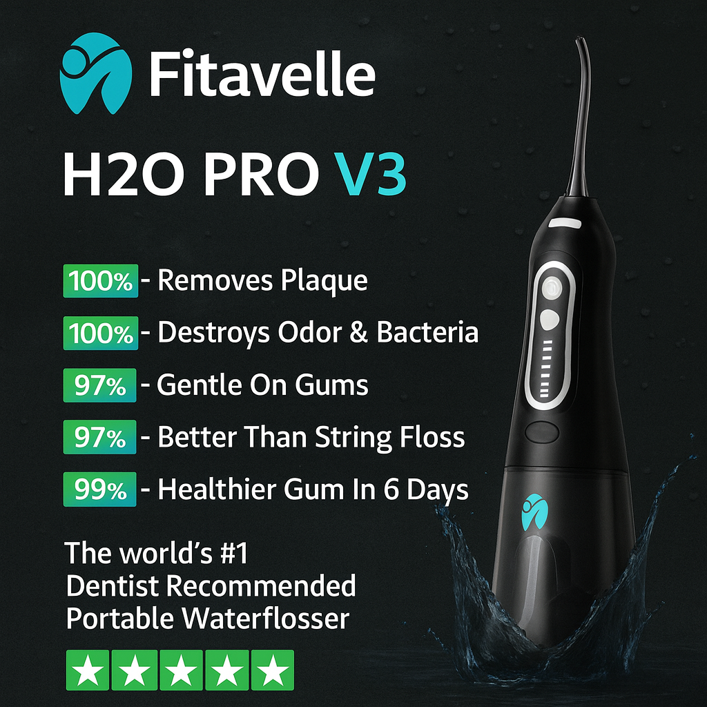 Fitavelle Dental Bliss Portable Water Flosser™